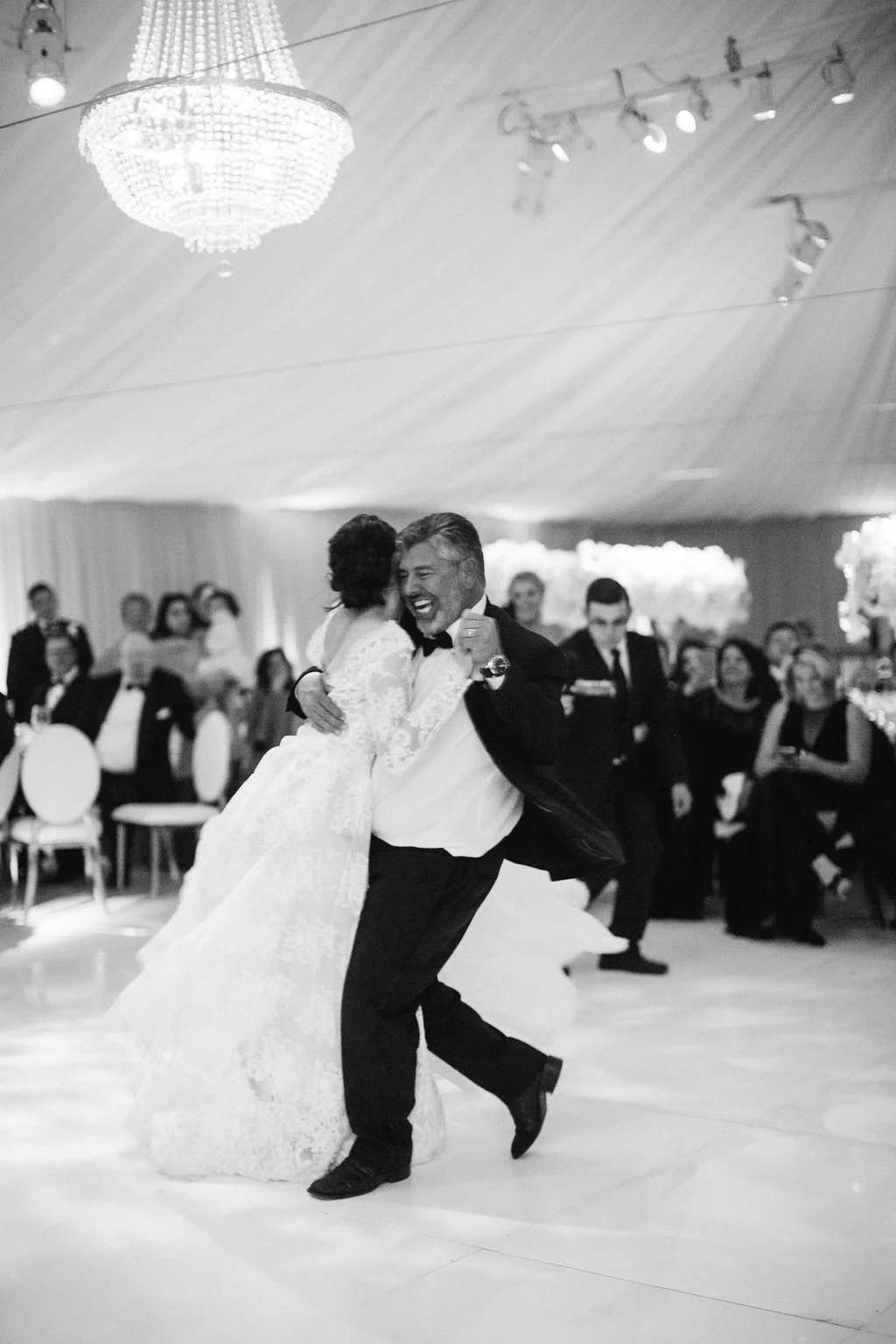 Take a look at that chandelier! Photo credit Michelle Beller