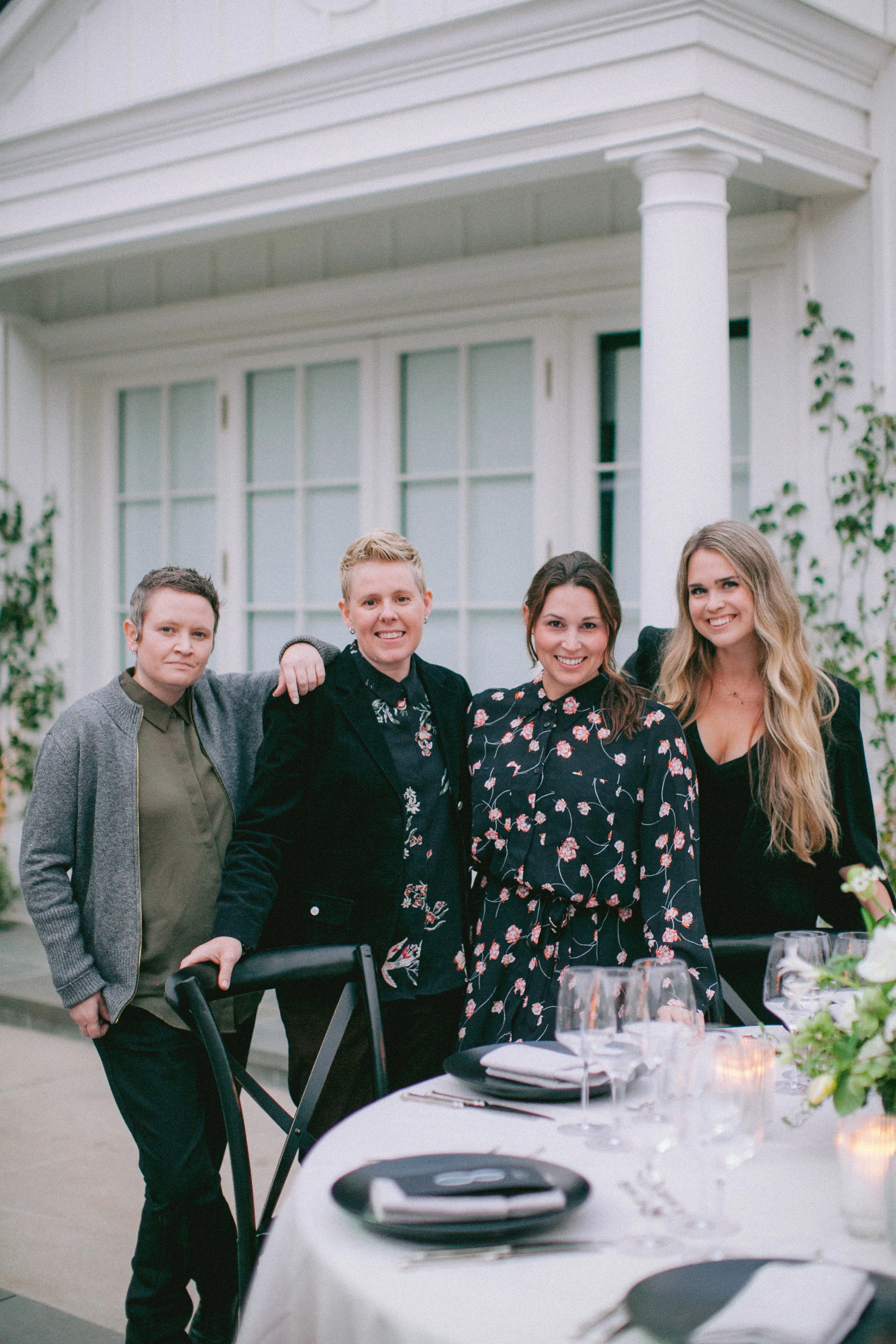 Left to right- Freddie & Bree of Rockrose Floral, Lindsey & Niki of Magnolia Event Design
