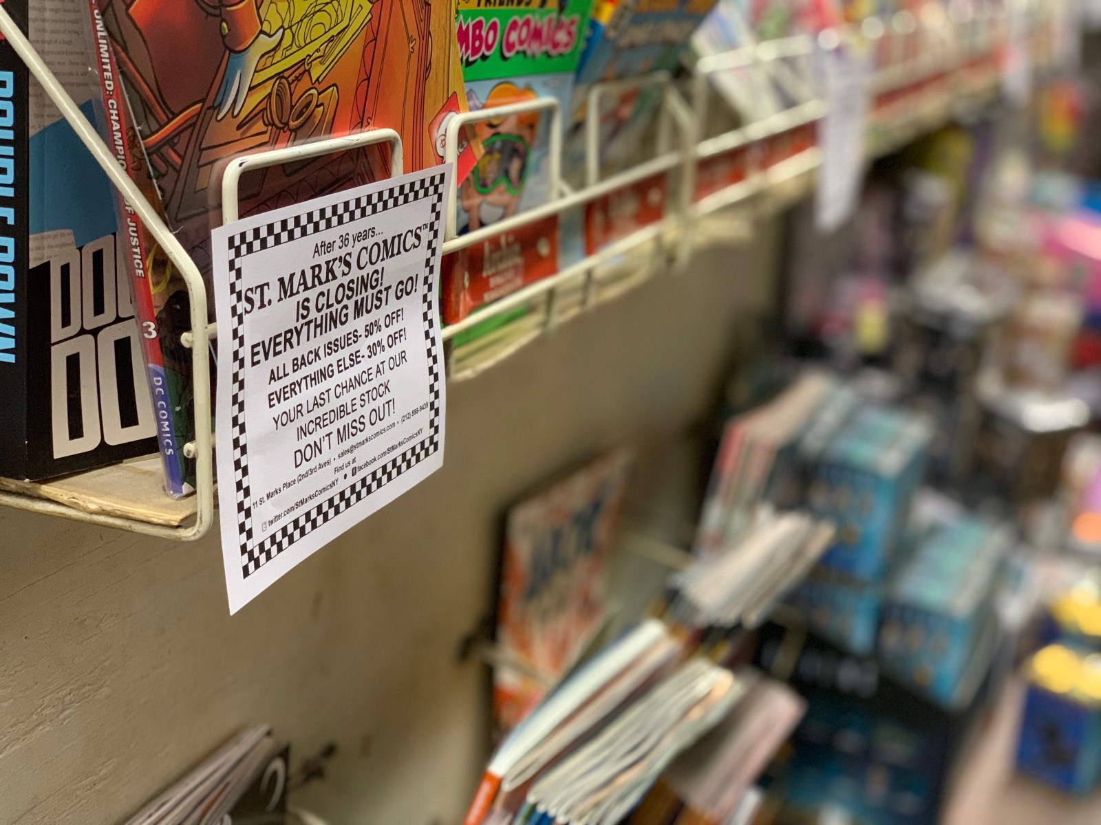 East Village Mainstay St Mark’s Comics Is Shutting Its Doors
