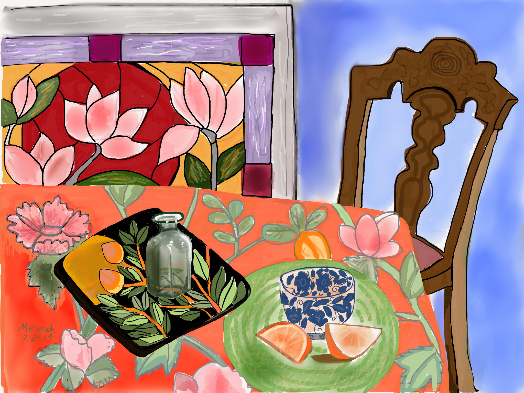 Exhibit: Everyday Art-- Tomate Cafe, Berkeley