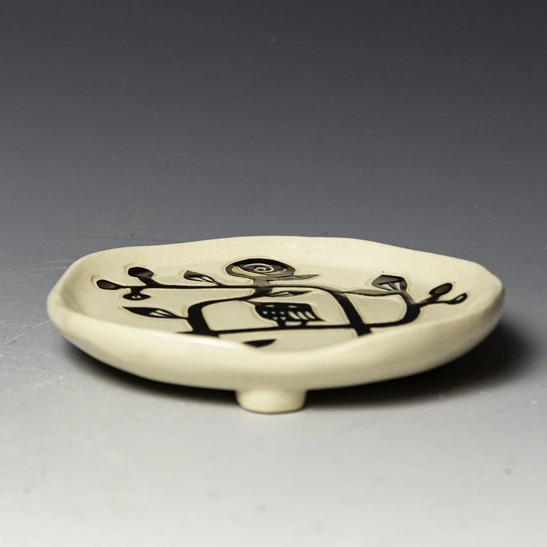 Reiko Miyagi Bird and Flower Spoon Rest rmi012 — In Tandem Gallery