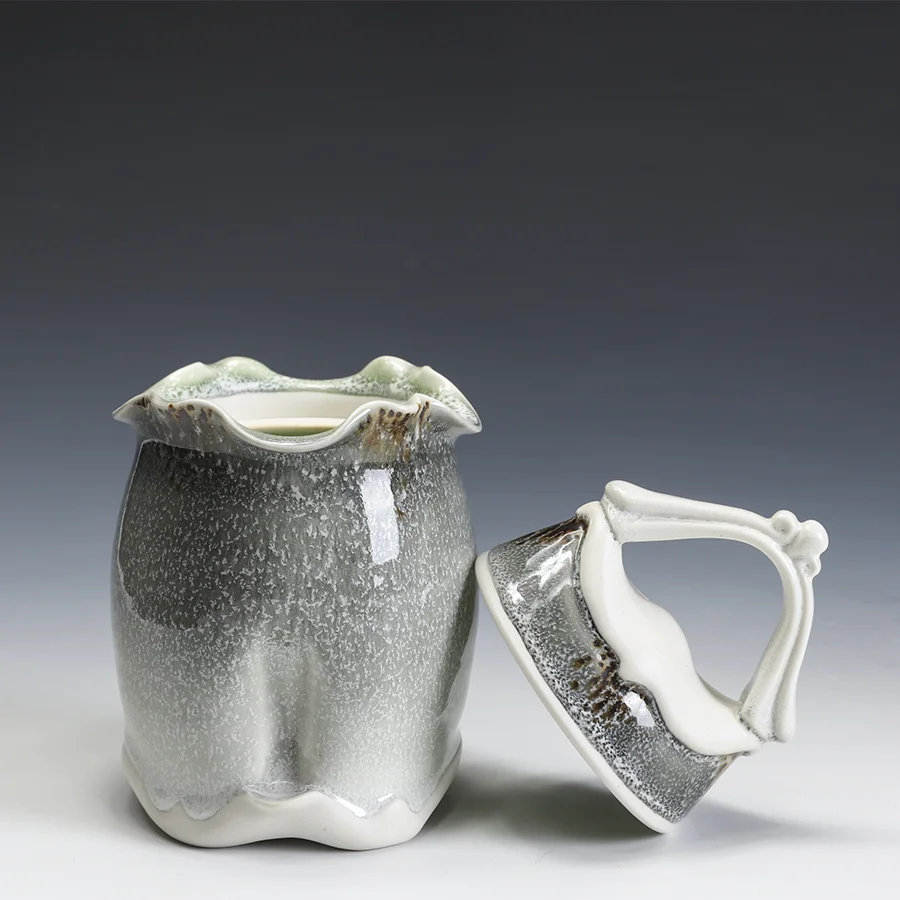 Martha Grover, Porcelain Lidded Jar, In Tandem Gallery www.intandemgallery.com