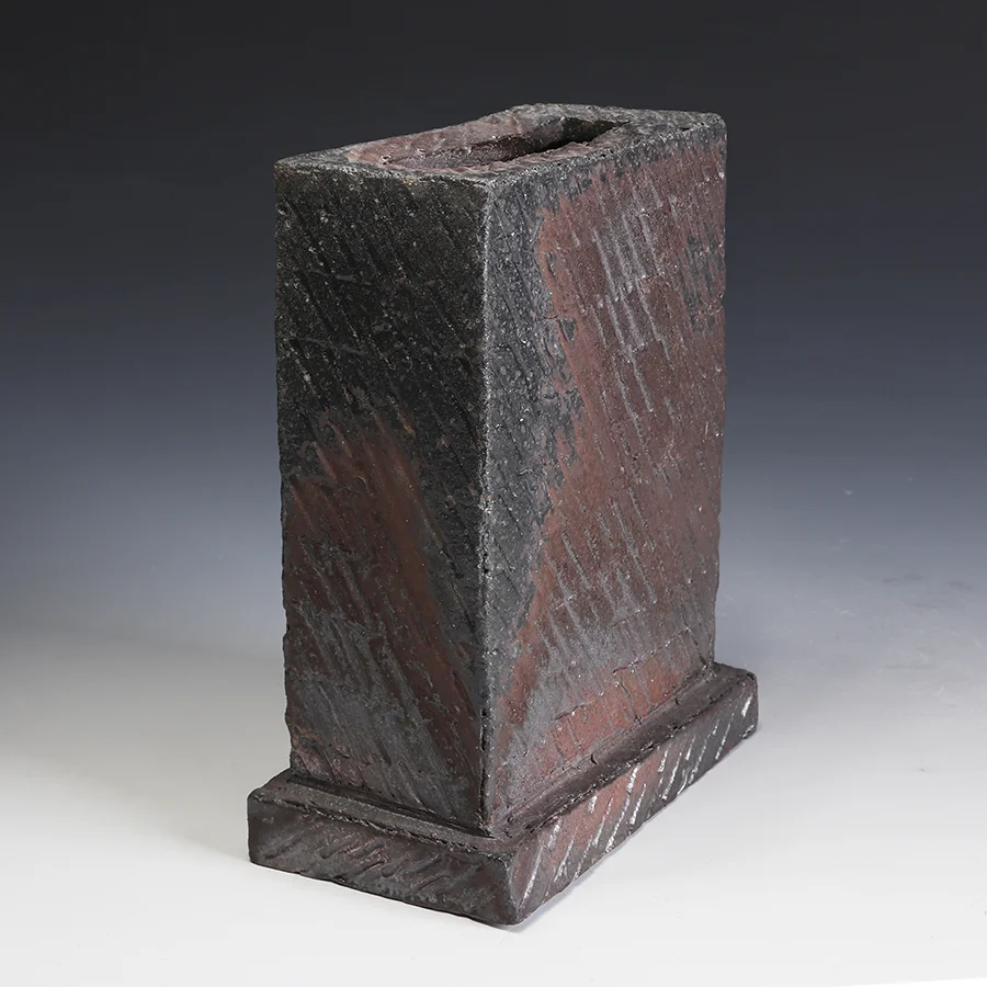 Steve Schaeffer, wood fired vase, In Tandem Gallery www.intandemgallery.com