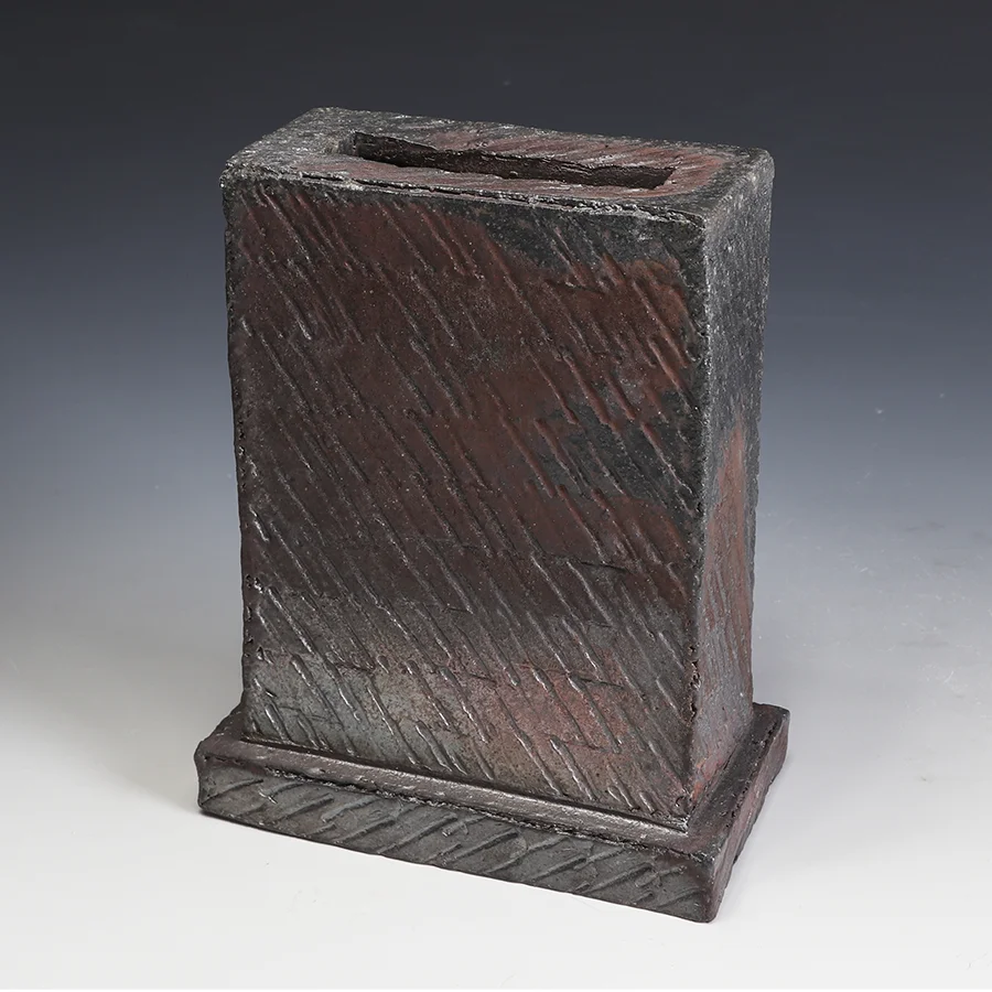 Steve Schaeffer, wood fired vase, In Tandem Gallery www.intandemgallery.com