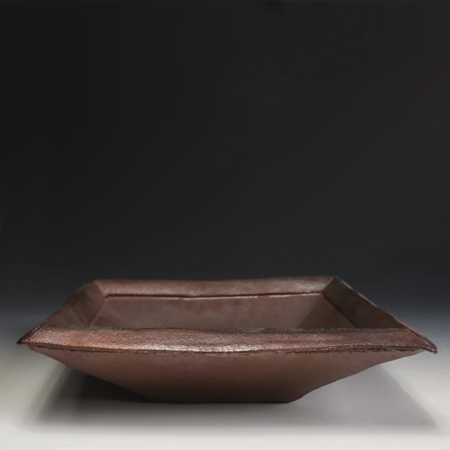 Steve Schaeffer, woodfired Tray, In Tandem Gallery www.intandemgallery.com
