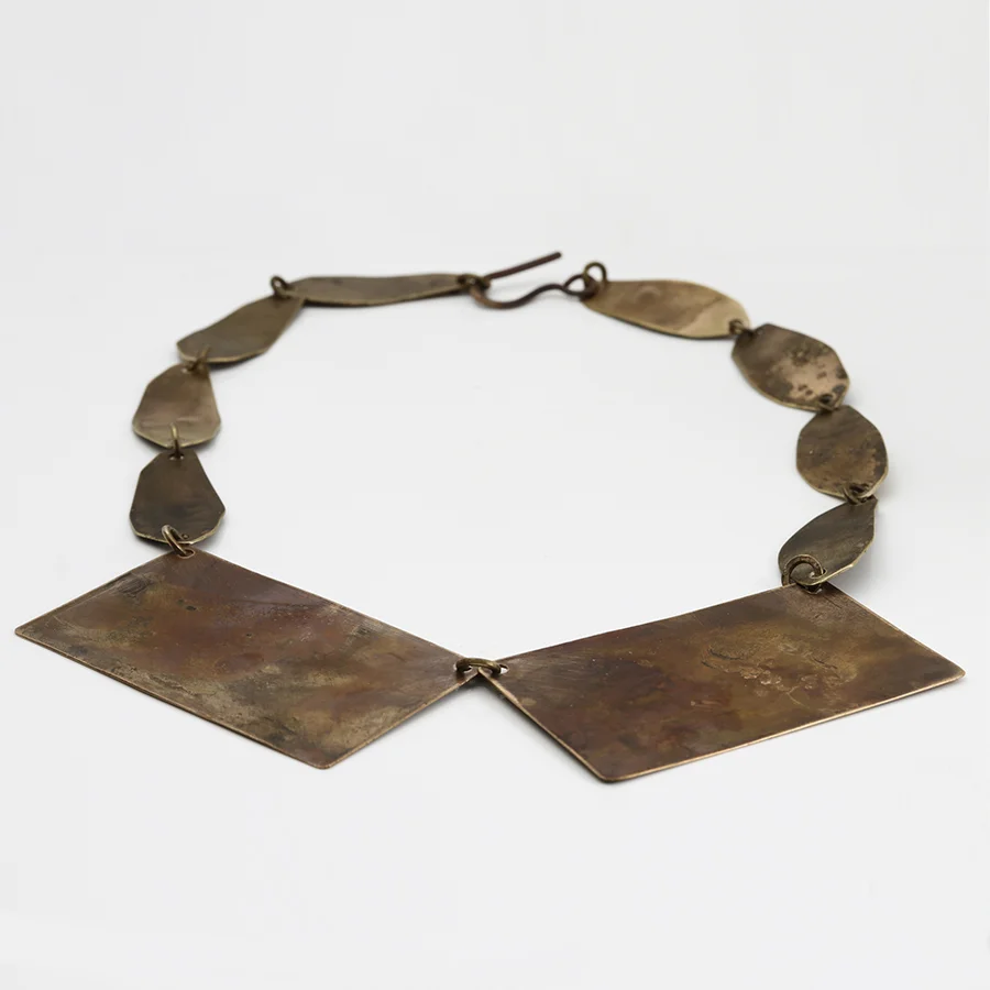 Roxy Lentz, Repurpose Metal Jewelry, Necklace, In Tandem Gallery www.intandemgallery.com