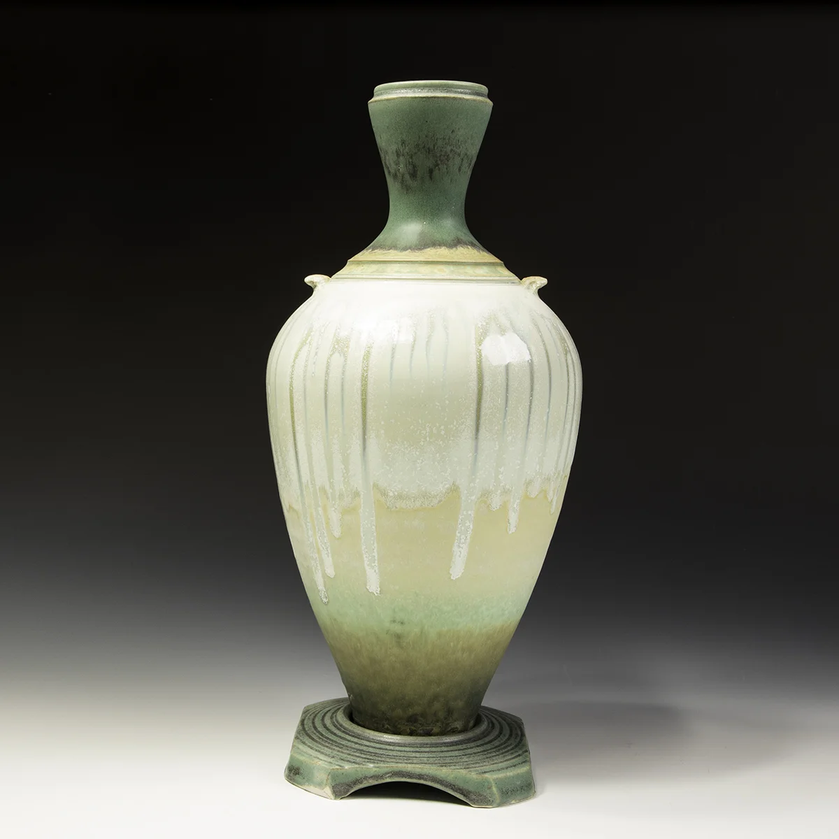 Richard Aerni, In Tandem Gallery www.InTandemGallery.com, ash glaze Vase