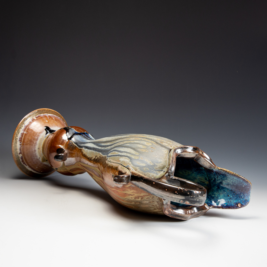 Steve Loucks, Ash Glaze Water Pitcher,  In Tandem Gallery www.intandemgallery.com - Bakersville NC
