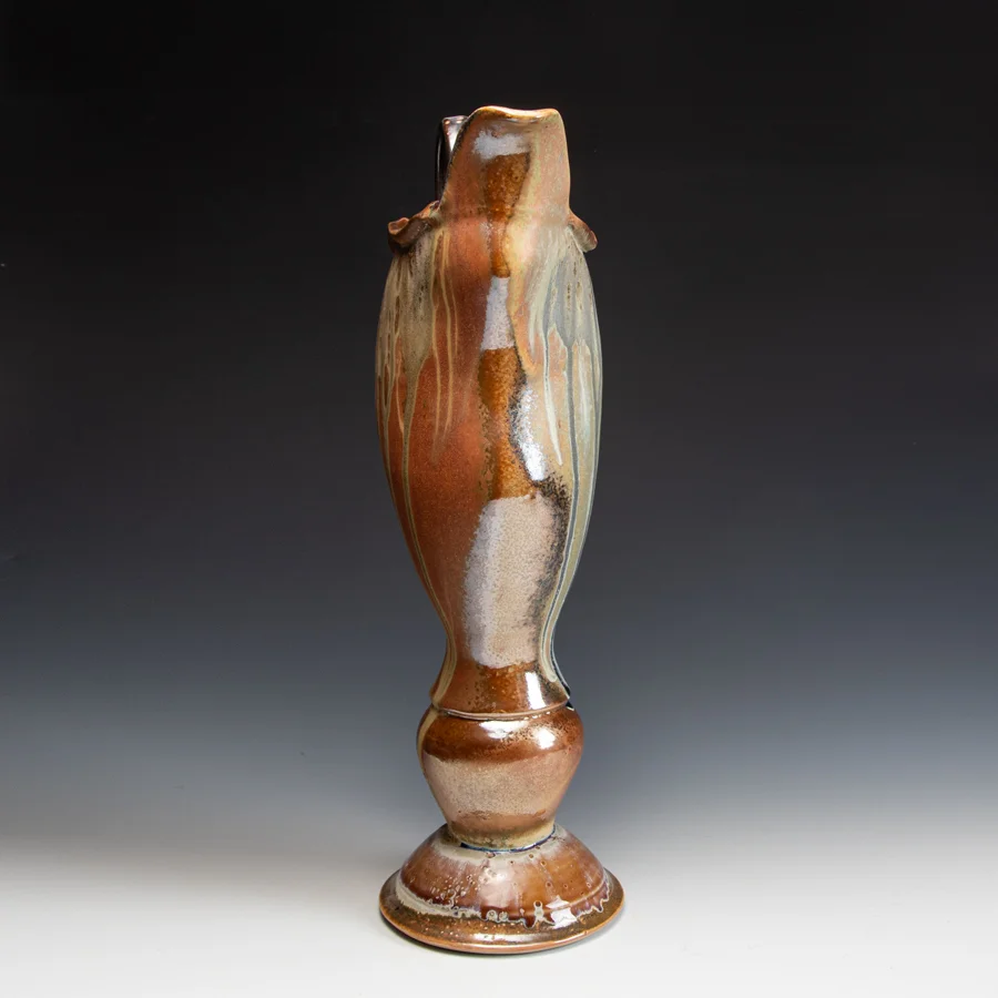 Steve Loucks, Ash Glaze Water Pitcher,  In Tandem Gallery www.intandemgallery.com - Bakersville NC
