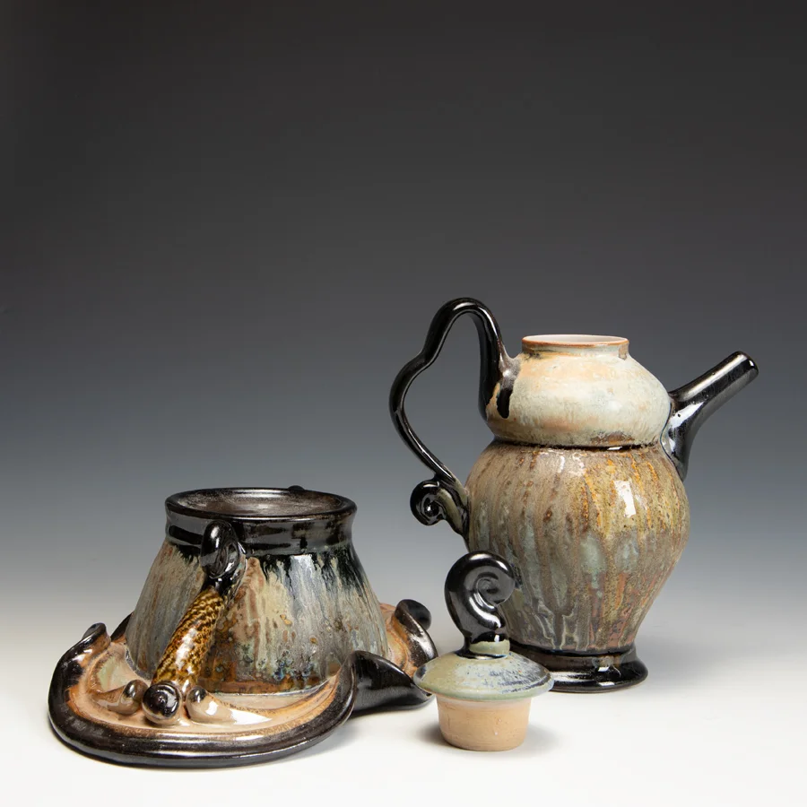 Steve Loucks, Teapot - www.intandemgallery.com In Tandem Gallery - Bakersville NC