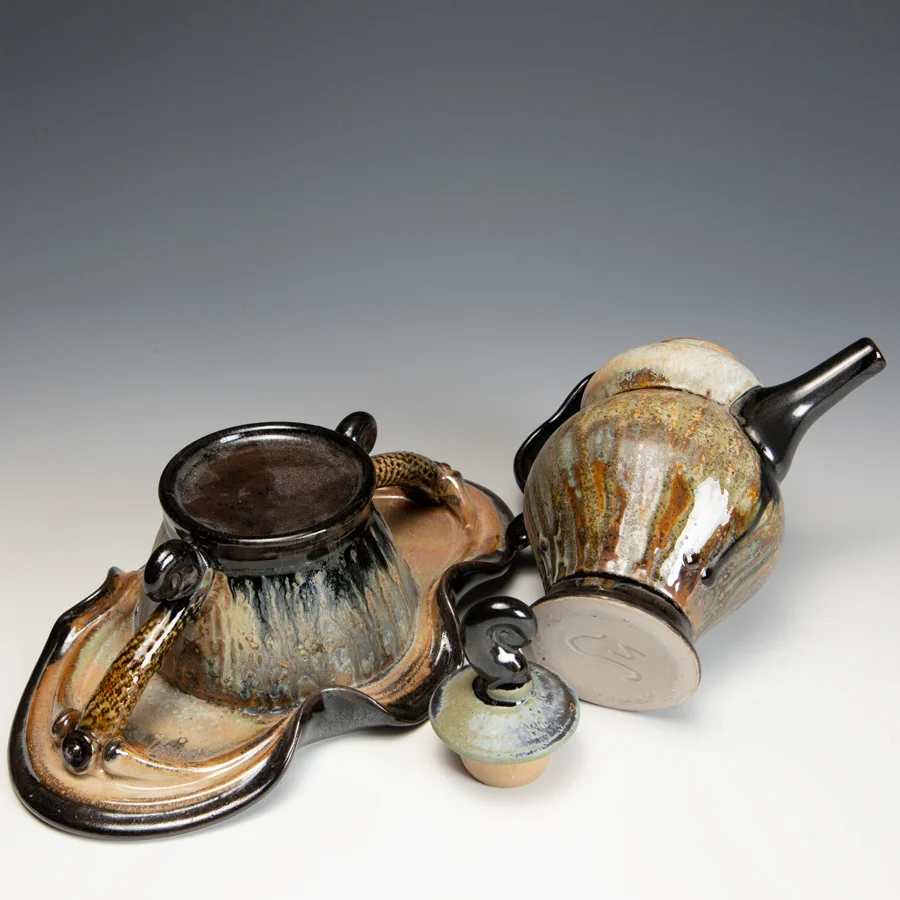 Steve Loucks, Teapot - www.intandemgallery.com In Tandem Gallery - Bakersville NC