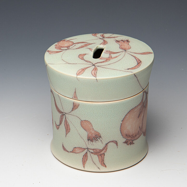 Jennifer Wankoff, funcional ceramic Hebrew and Jewish traditions,  In Tandem Gallery www.intandemgallery.com - Bakersville NC