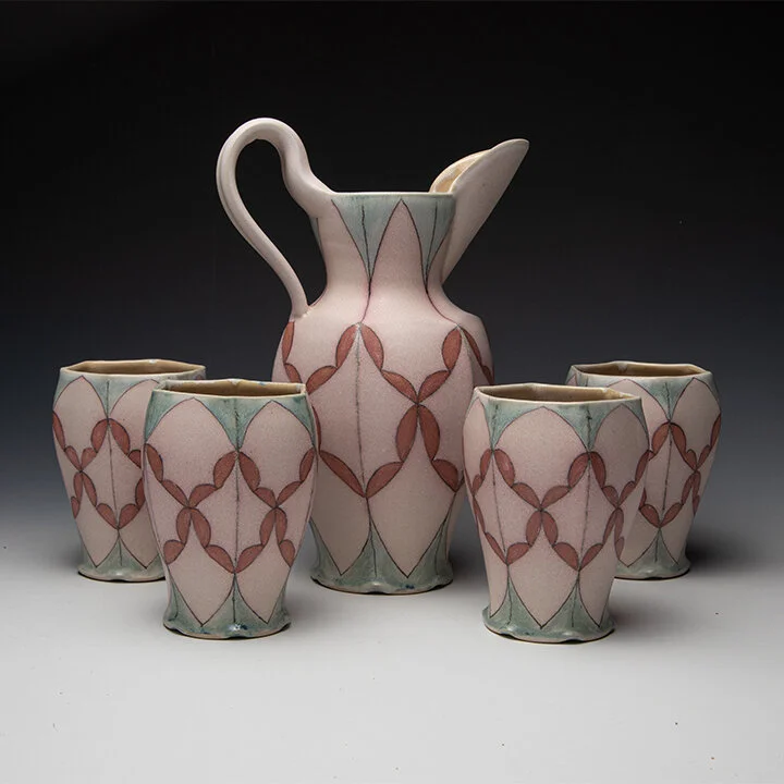 Jennifer Wankoff, funcional ceramic Hebrew and Jewish traditions,  In Tandem Gallery www.intandemgallery.com - Bakersville NC