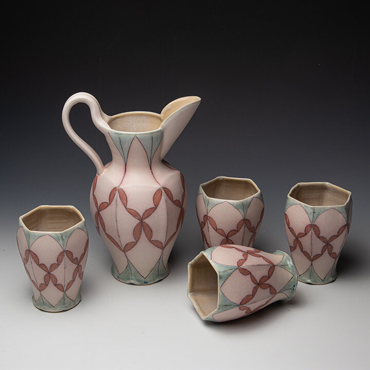 Jennifer Wankoff, funcional ceramic Hebrew and Jewish traditions,  In Tandem Gallery www.intandemgallery.com - Bakersville NC