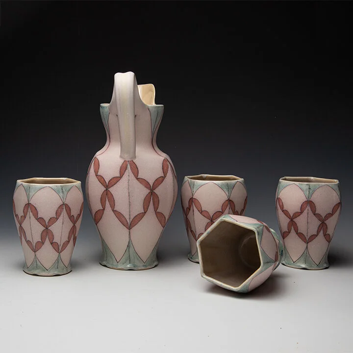 Jennifer Wankoff, funcional ceramic Hebrew and Jewish traditions,  In Tandem Gallery www.intandemgallery.com - Bakersville NC