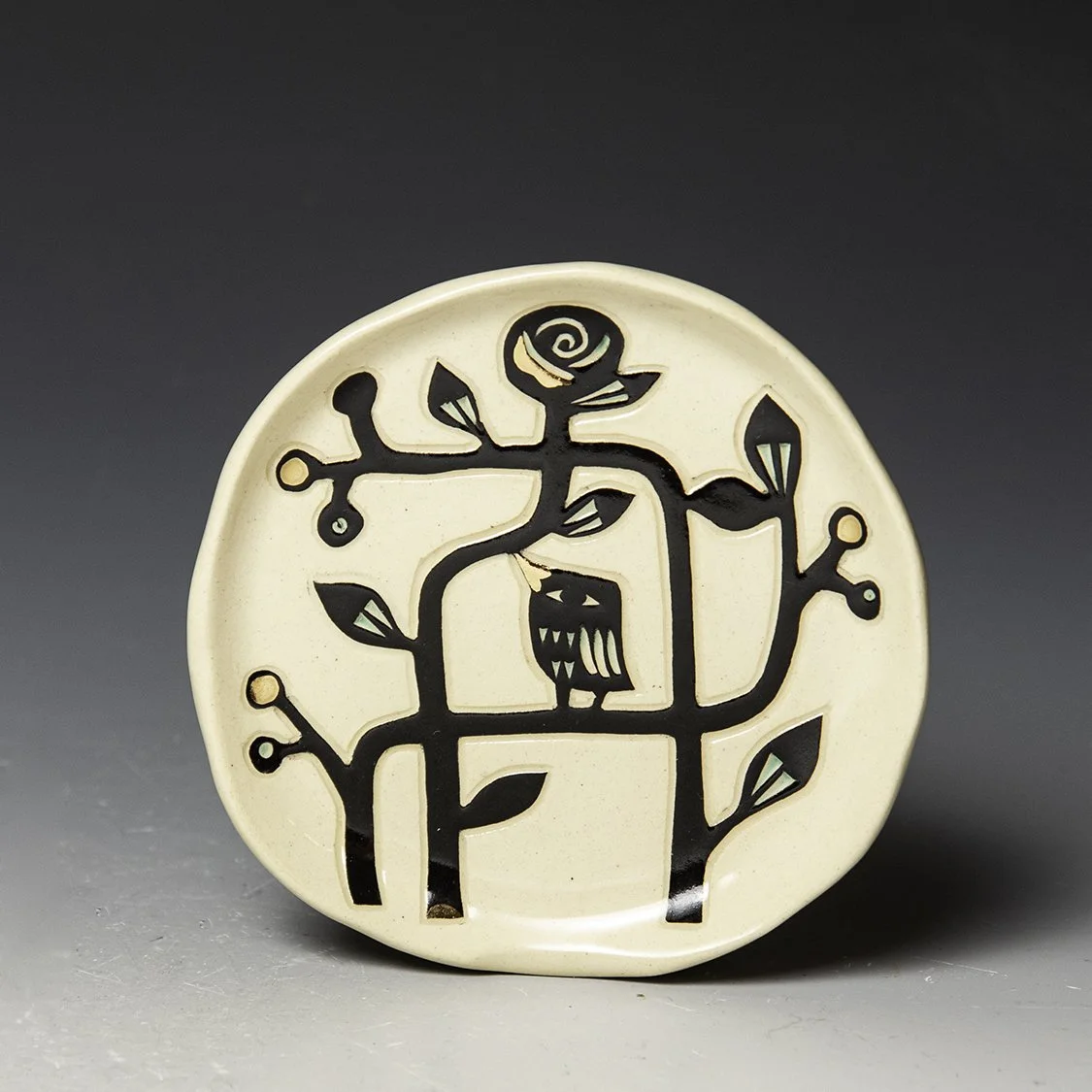 Reiko Miyagi Bird and Flower Spoon Rest rmi012 — In Tandem Gallery