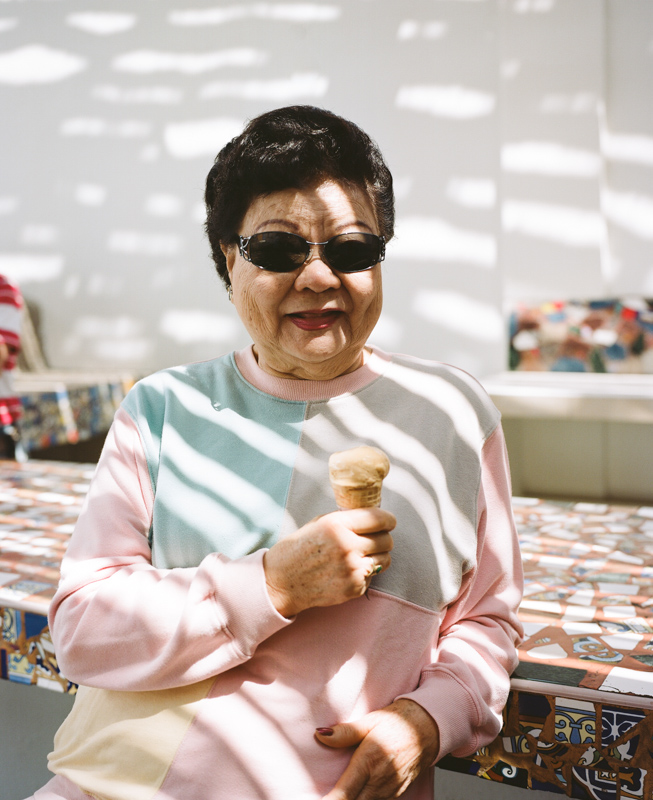 My grandma being a boss. She will never turn down ice cream.