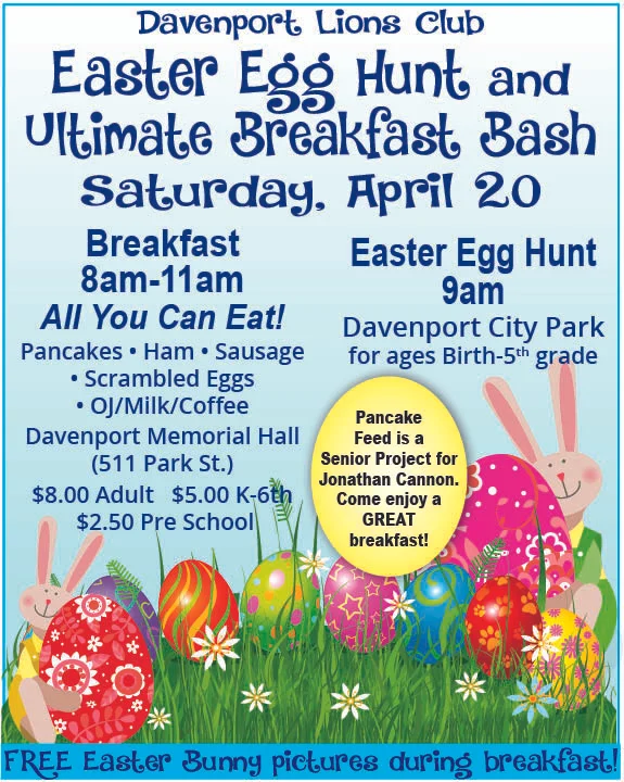 Davenport Lions Club Ester Egg