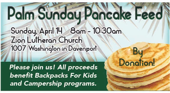 Palm Sunday Pancake Feed at Zion Lutheran Church