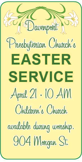 Easter Service at Davenport Presbyterian Church
