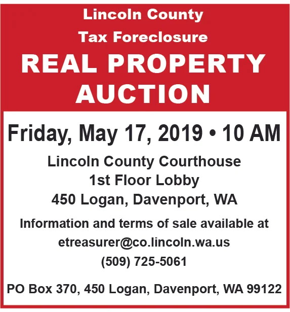 Lincoln County Tax Foreclosure Real Property Auction