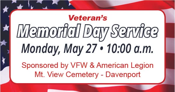 Veteran's Memorial Day Service