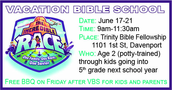 Vacation Bible School at Trinity Bible Fellowship