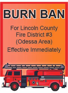 Burn Ban: Lincoln County Fire Dist #3