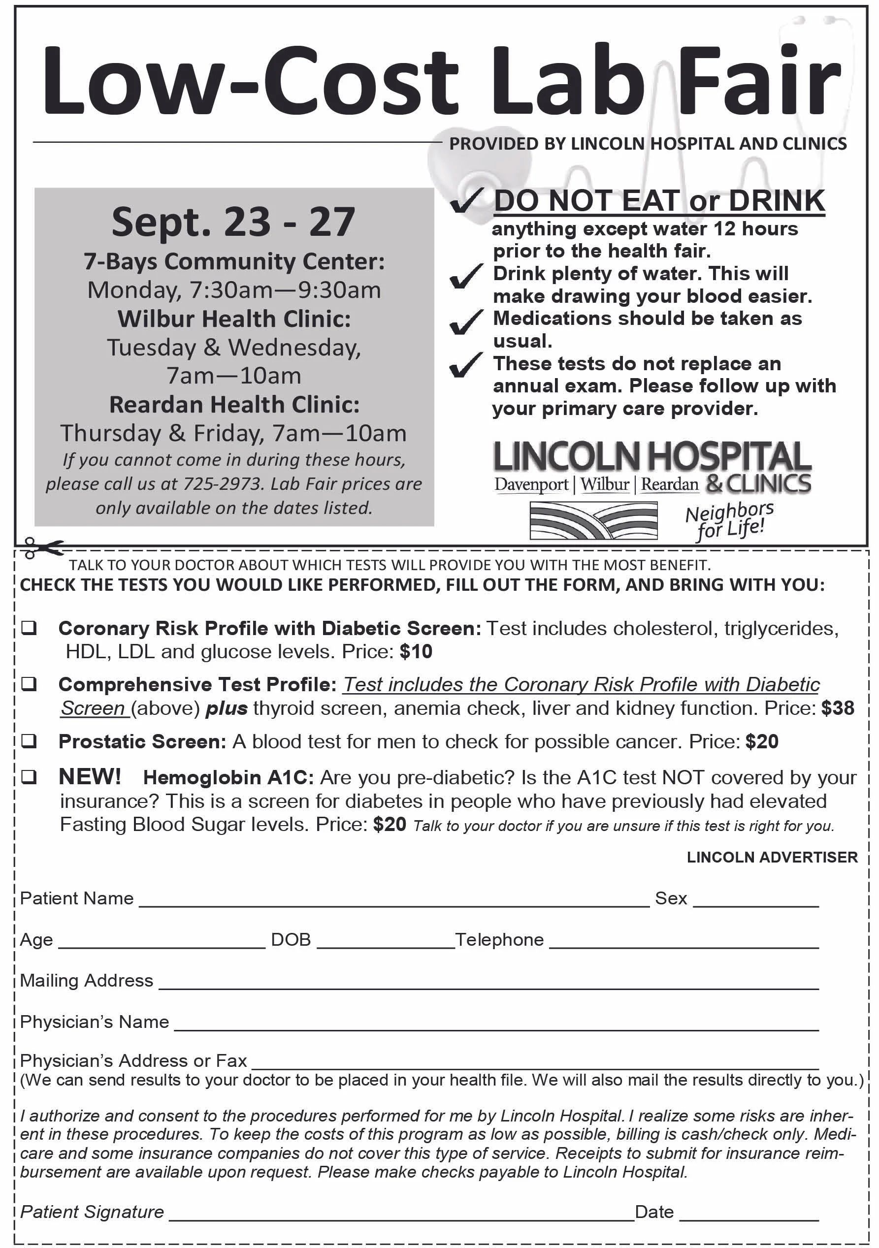 Low-Cost Lab Fair (Wilbur 1)