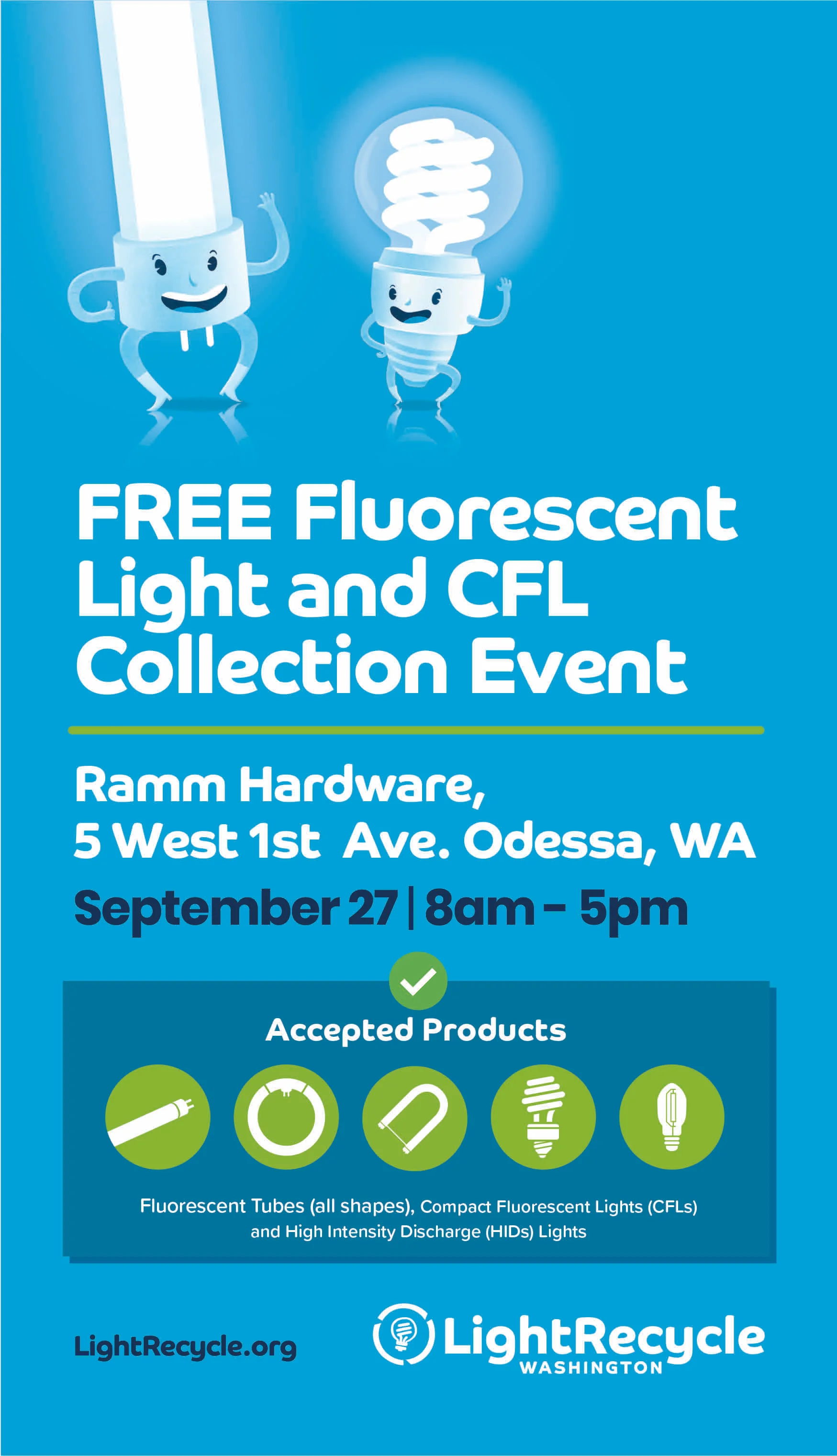 FREE Fluorescent Light and CFL Collection Event