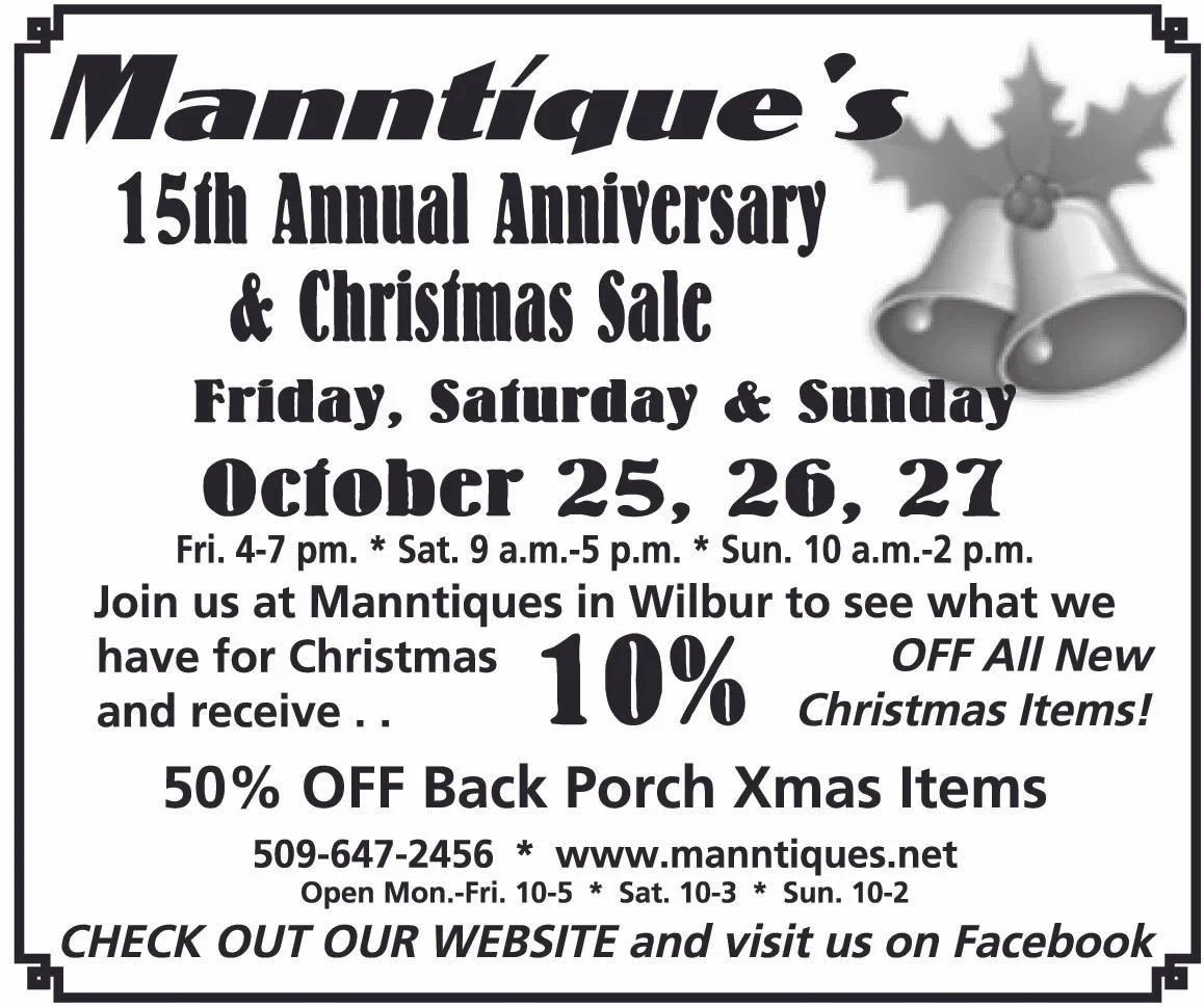 Mantiques 15th Anniversary and Christmas sale