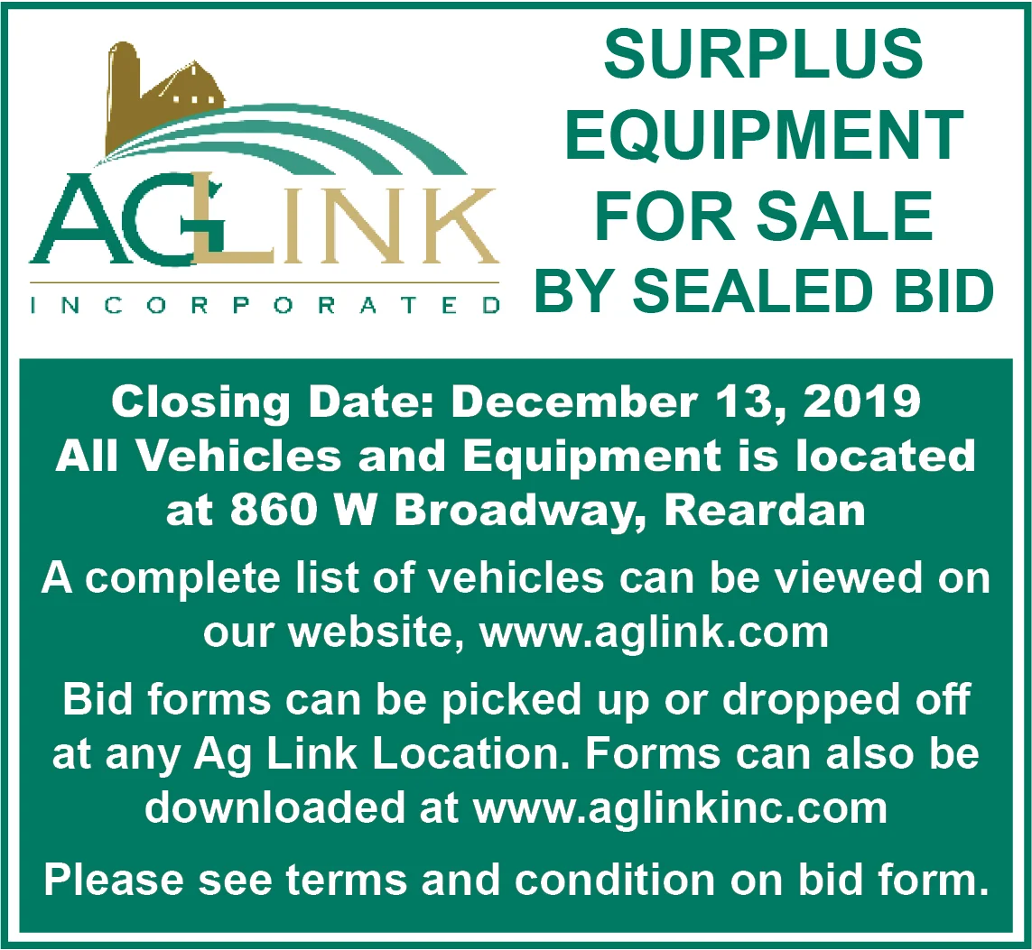 AgLink Surplus Equipment Sale