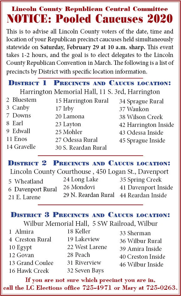 Pooled Caucuses 2020