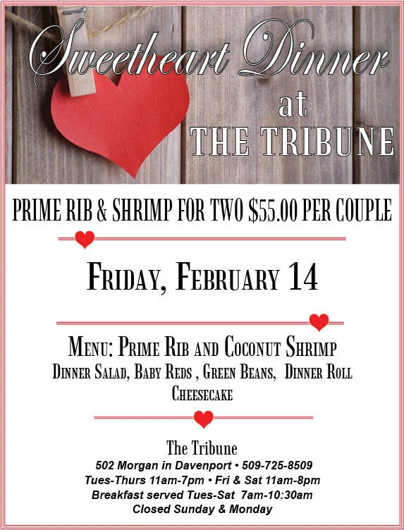 Sweetheart Dinner at the Tribune