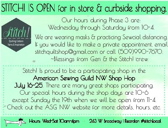 American Sewing Guild NW Shop Hop