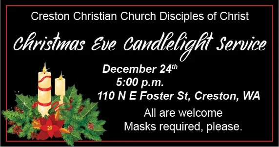 Christmas Eve Candlelight Service at Creston Christian Church