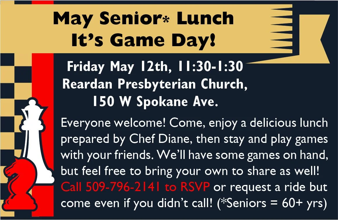 May Senior* Lunch It’s Game Day!