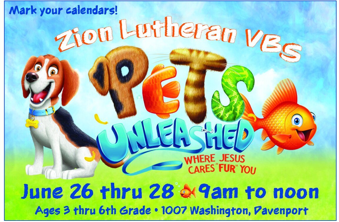 Zion Lutheran VBS - Pets Unleashed