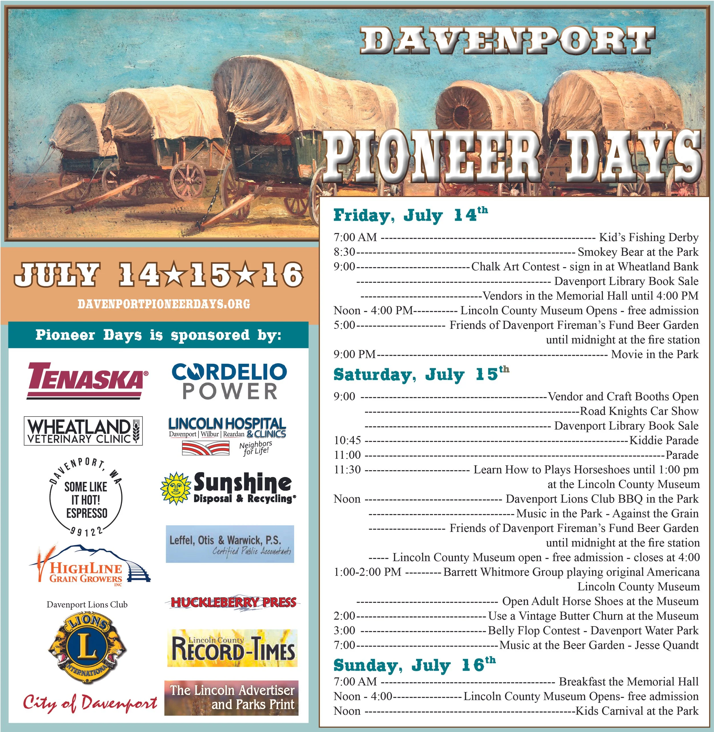 Davenport Pioneer Days