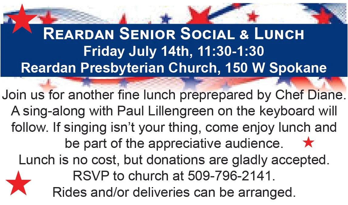 Reardan Senior Lunch - July