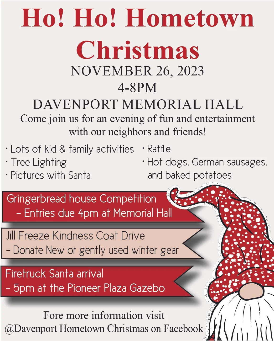 Davenport Ho! Ho! Hometown Christmas