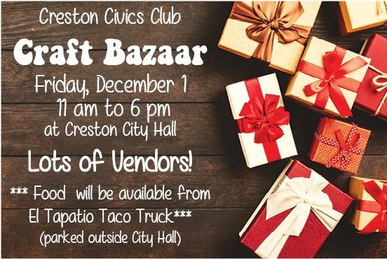 Creston Civics Club Craft Bazaar 2023