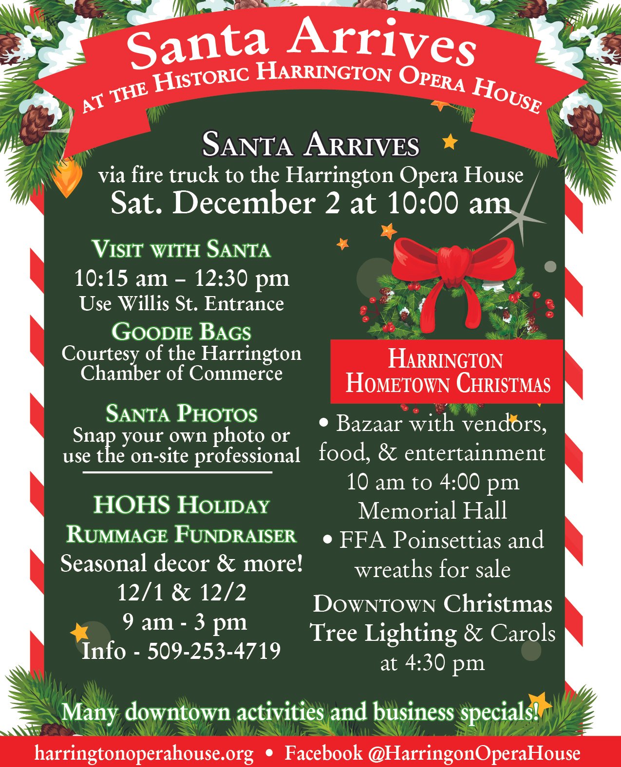 Santa at the Opera House and Harrington Hometown Christmas