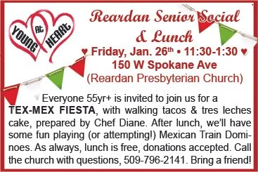 Reardan Senior Lunch &amp; Social Tex- Mex Fiesta