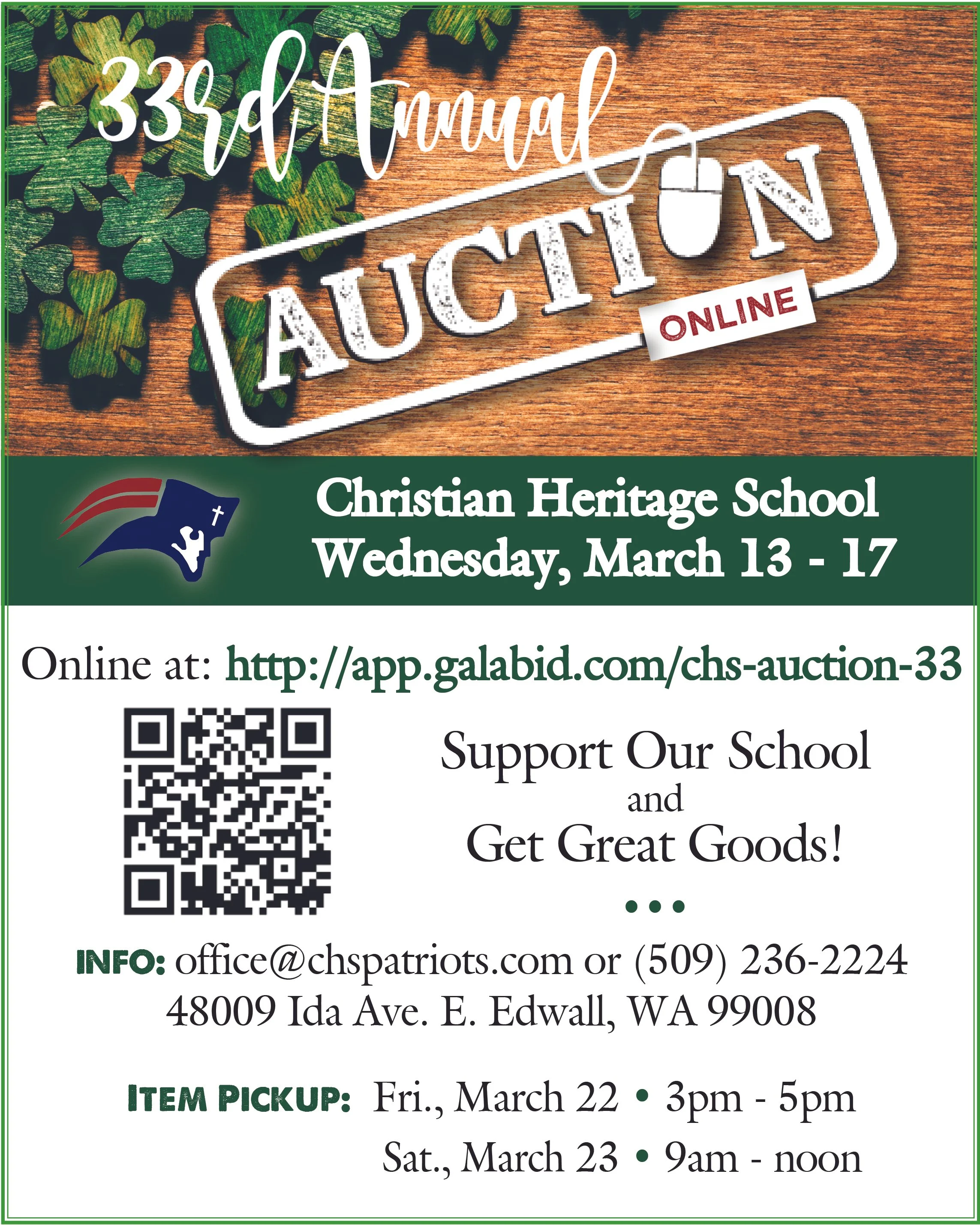 Christian Heritage 33rd Annual Auction