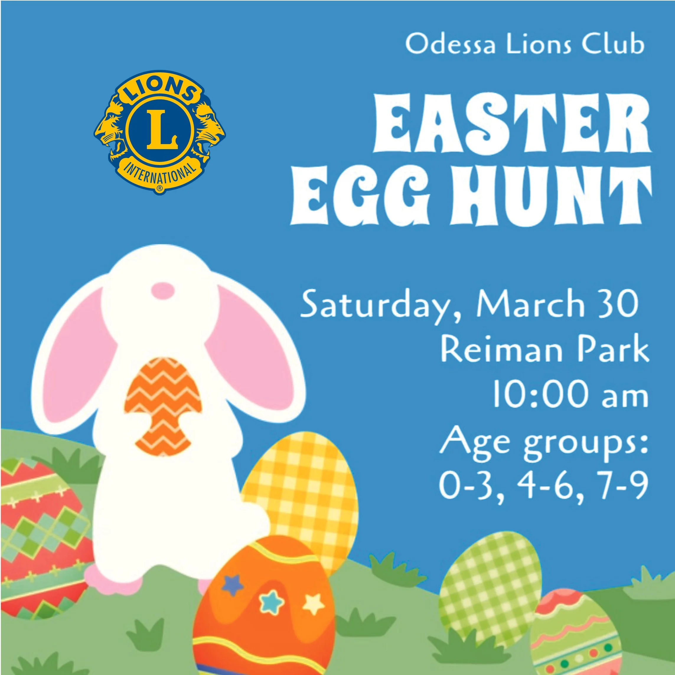 Odessa Lions Club Easter Egg Hunt