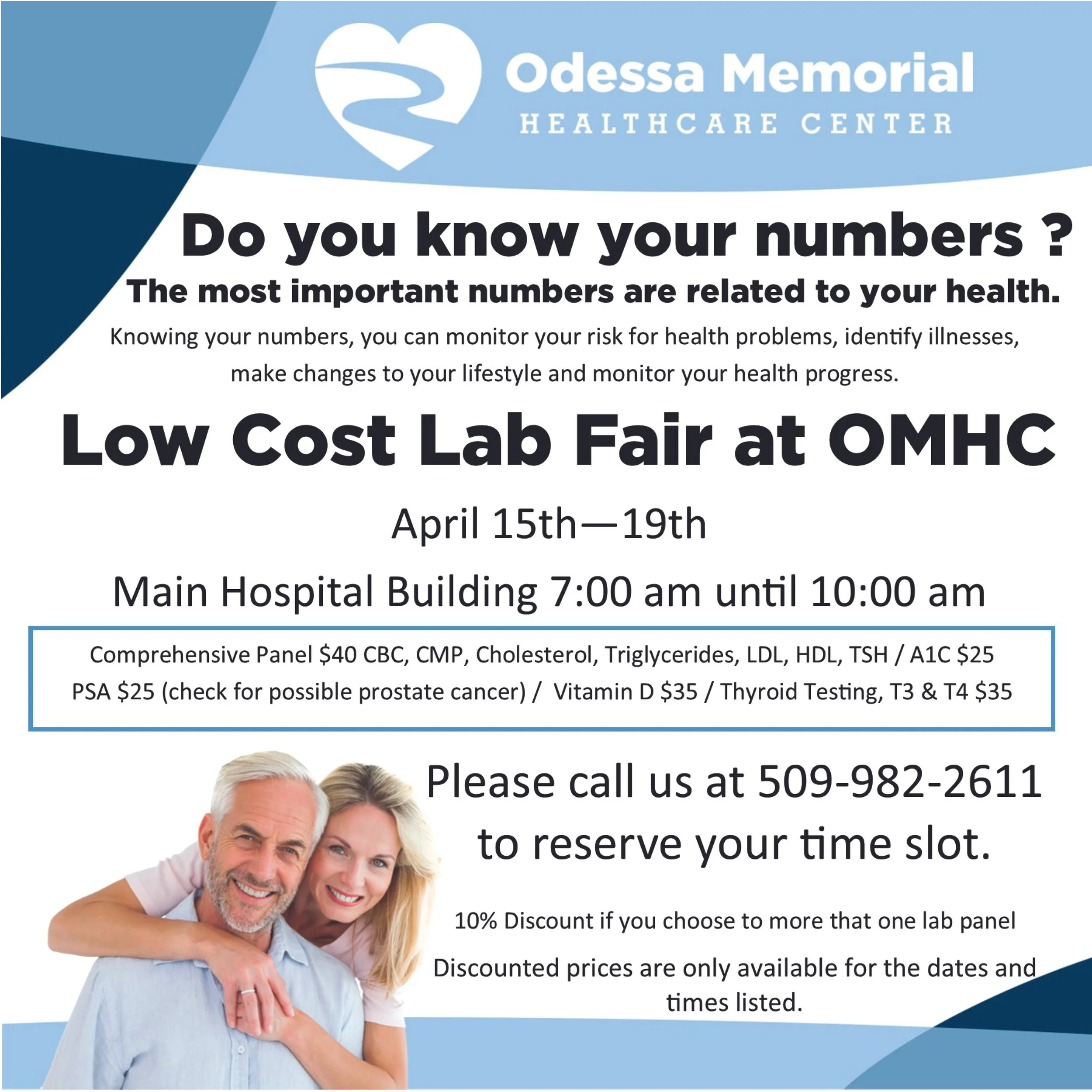 Odessa Memorial Healthcare Center Low Cost Lab Fair 2024