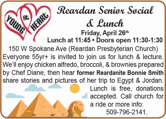 Reardan Senior Social  &amp; Lunch