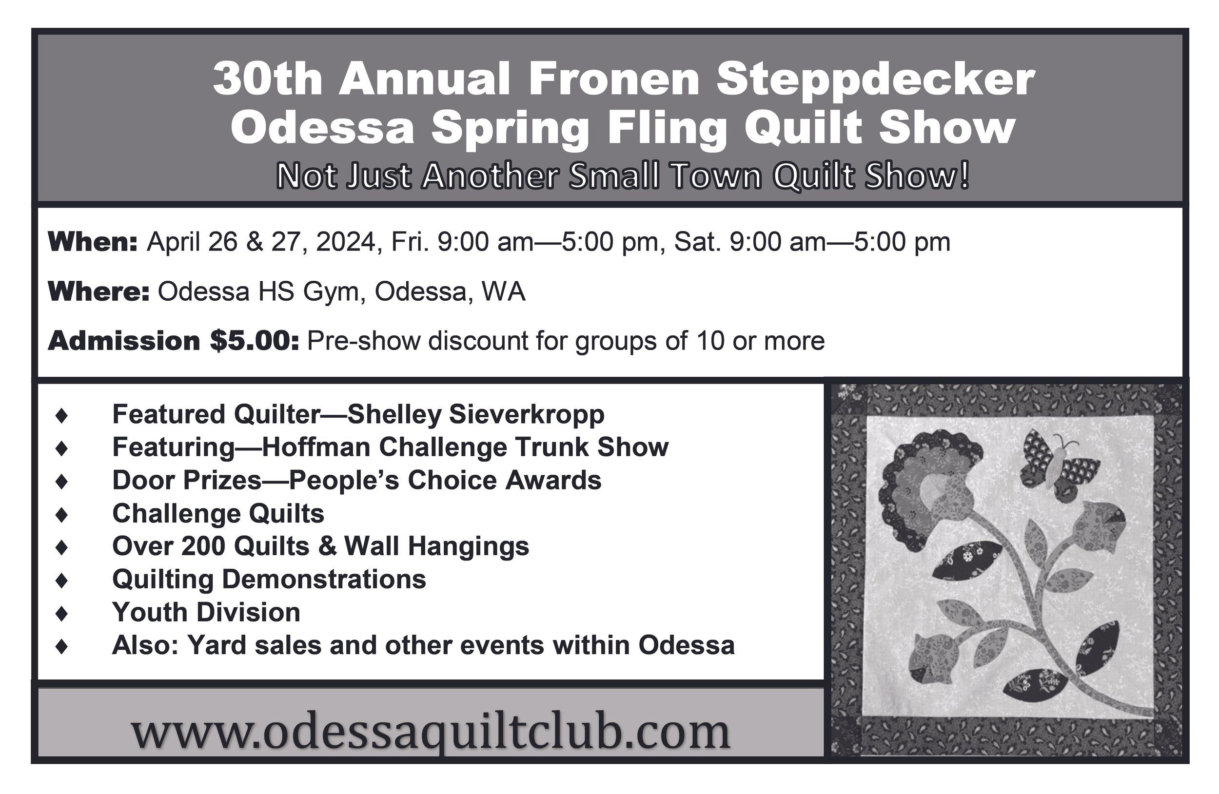 Fronen Steppdecker Odessa Spring Fling Quilt Show