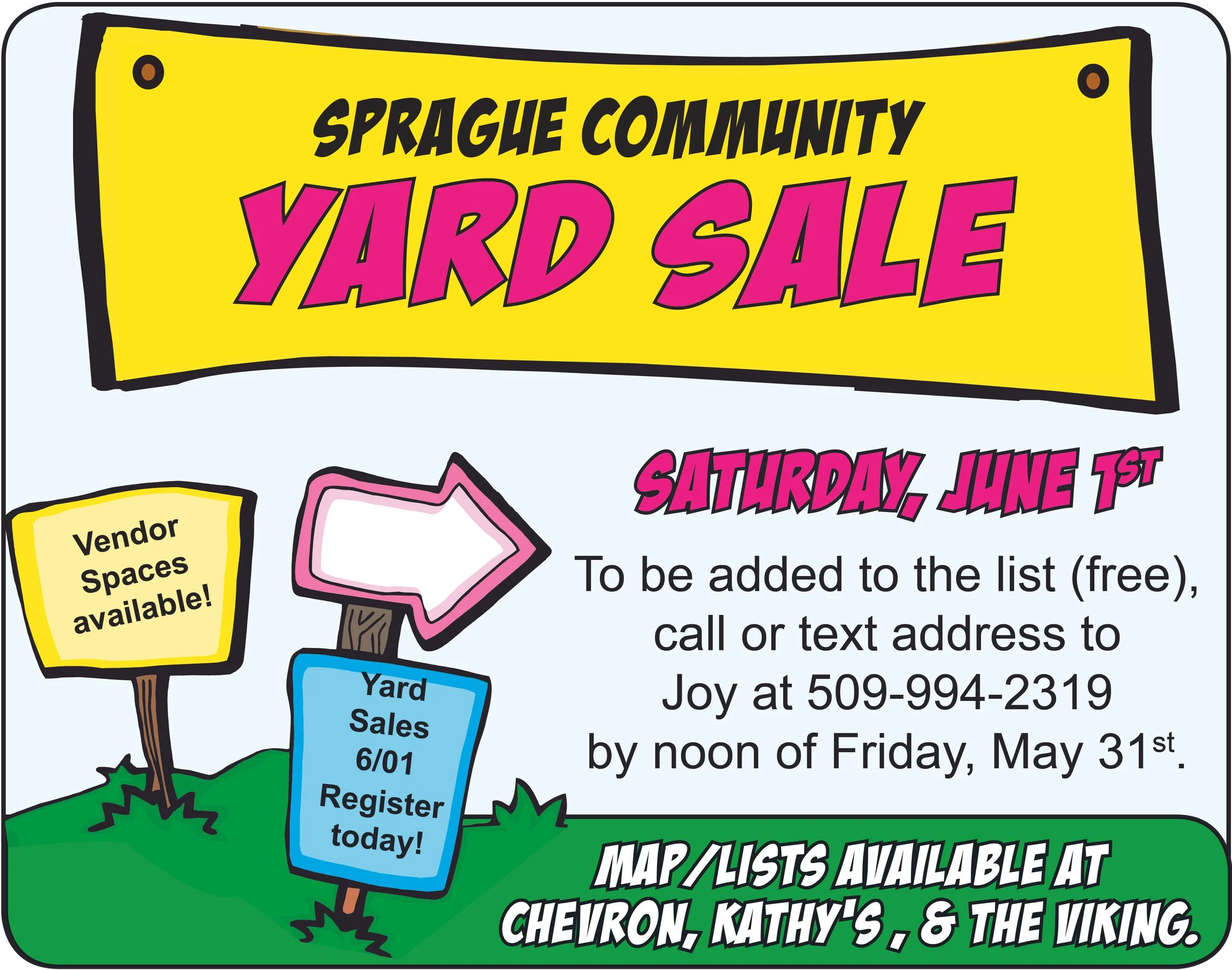 Sprague Community Yard Sale